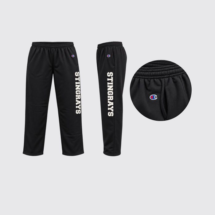 HLSCC Champion Open Bottom Sweatpant – Black