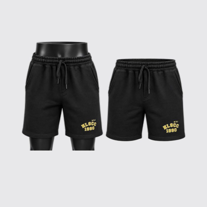 HLSCC Unisex Midweight Fleece Shorts – Black