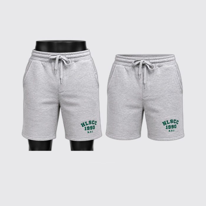 HLSCC Unisex Midweight Fleece Shorts – Gray