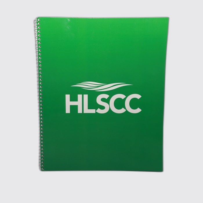 HLSCC Green Spiral Notebook