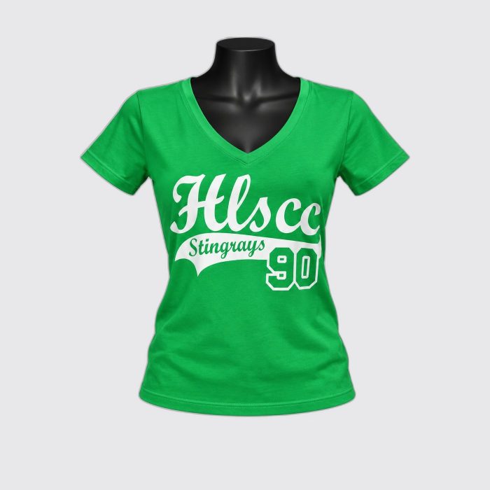 HLSCC V-Neck Ladies Tee – Kelly Green