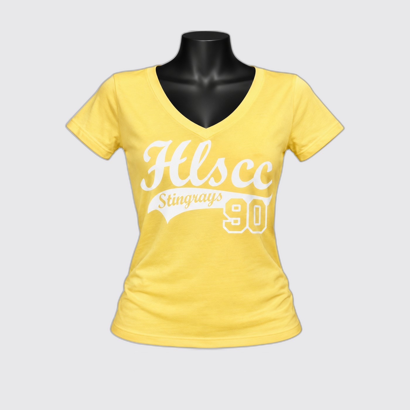 HLSCC V-Neck Ladies Tee – Banana Cream